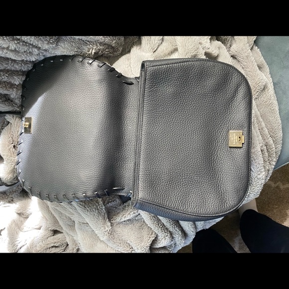 Kate Spade Black Leather Flower Shoulder Bag - Picture 6 of 12